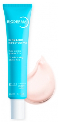 Bioderma Hydrabio Švytėjimo fluidas drėkintuvas 72H SPF30 40 ml