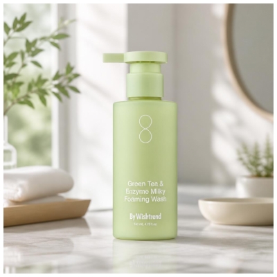 By Wishtrend Pena za Čiščenje z Zelenim Čajem in Encimi 140 ml