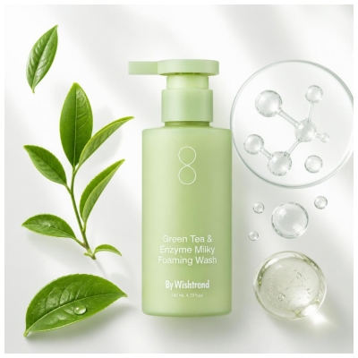 By Wishtrend Pena za Čiščenje z Zelenim Čajem in Encimi 140 ml