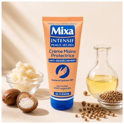 Mixa Creme Protetor de Mãos 48H Anti-Ressecamento 100 ml