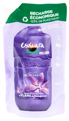 Ushuaïa Rentouttava Suihku Ylang Ylang Madagaskarilta Eco-Täyttöpakkaus 500 ml