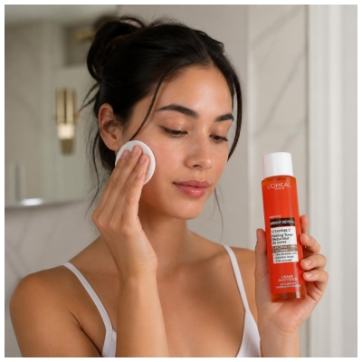 Tónico Esfoliante L'Oréal Paris Bright Reveal Vitamina C Redutor de Poros 180 ml