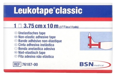 Essity Leukotape Classic Fita Adesiva Não Elástica 3.75 cm x 10 m - Cor: Vermelho
