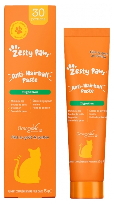 Zesty Paws Pâte pour Chat Digestion Poisson 75 g
