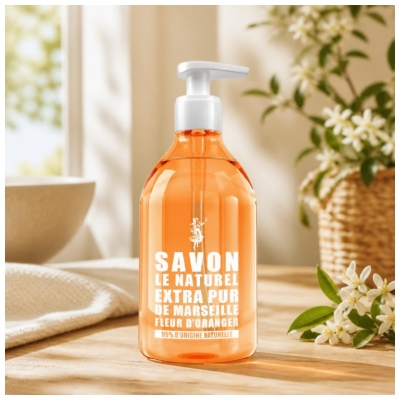 Le Naturel Extra Pur de Marseille ziepes Apelsīnu Zieds 500 ml