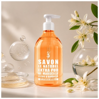 Le Naturel Extra Pur de Marseille ziepes Apelsīnu Zieds 500 ml