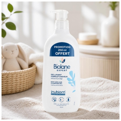 Biolane Expert Hair and Body Wash 500 ml + 250 ml Gratis