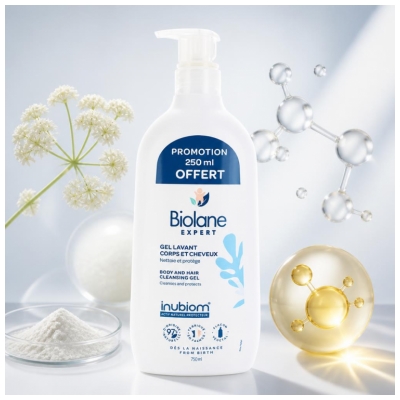 Biolane Expert Hair and Body Wash 500 ml + 250 ml Gratis