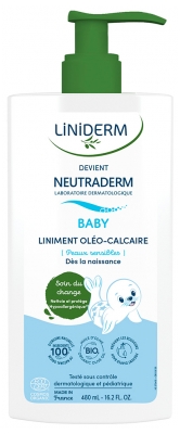 Neutraderm Baby Liniment Oleo-Calcaire Flacon-Pompe Bio 480 ml