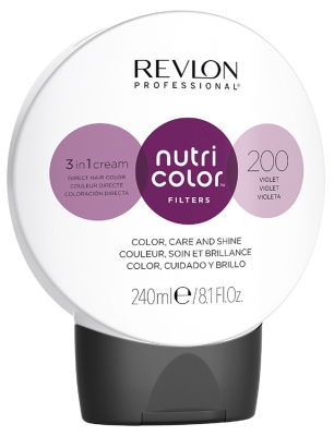 Revlon Professional Filtros de Color Nutri Soin Crème 3en1 Repigmentant Nutritif 240 ml - Coloración: 200 Violeta