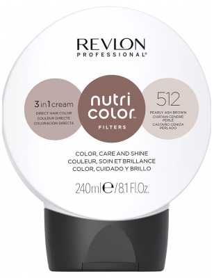 Revlon Professional Filtros de Color Nutri Soin Crème 3en1 Repigmentant Nutritif 240 ml - Coloración: 512 Pearl Ash