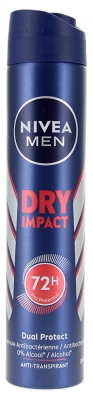 Nivea Hombres Dry Impact 72H Desodorante Antitranspirante en Spray 200 ml