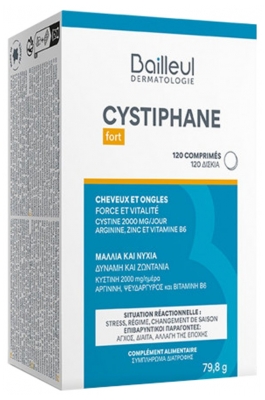 Bailleul Cystiphane Fort Cabelo e Unhas 120 Comprimidos