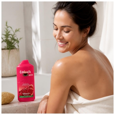 Ushuaïa Fugtgivende Shower Gel Granatæble fra Marokko 490 ml