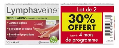3C Pharma Linfaveina Set di 2 x 60 Compresse