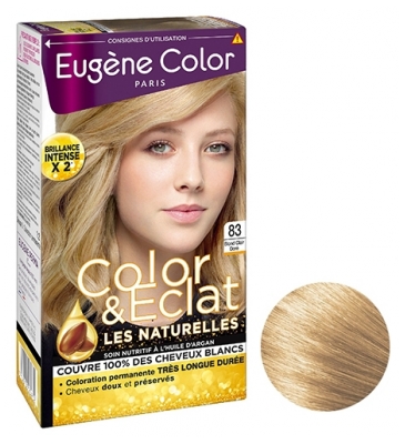 Eugène Color Color & Eclat - Les Naturelles Bardzo Długo Utrzymująca Się Trwała Farba do Włosów - Kolor: 83 Jasny z?oty blond