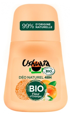 Ushuaïa Naturlig Deodorant 48H Ekologisk Apelsinblomma 50 ml