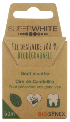 Superwhite Biologisch Abbaubarer Dentalfaden 50 m