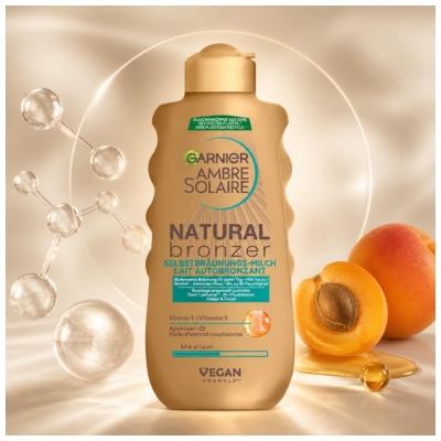 Garnier Ambre Solaire Natural Bronzer Brun-utan-sol-mjölk 175 ml