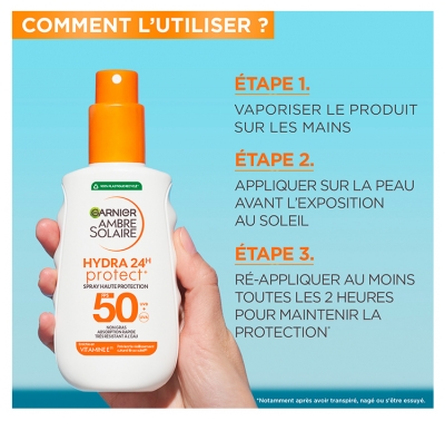 Garnier Ambre Solaire Hydra 24H Protect Lait SPF50 150 ml