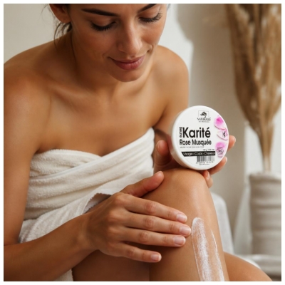 Unt de Karité cu Trandafir Moscat Bio 135 g Naturado en Provence