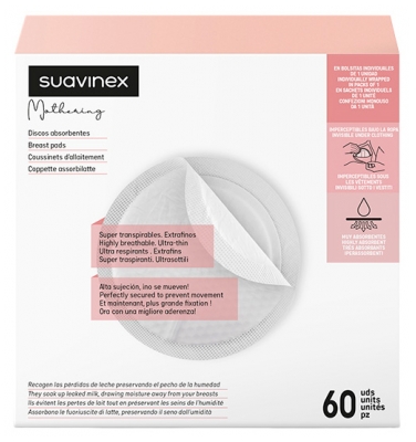 Suavinex Coussinets d'Allaitement 60 Unités