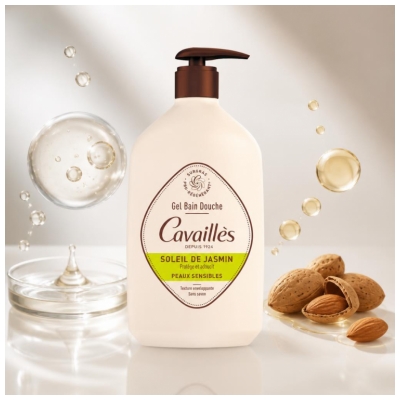 Cavaillès Jasmine Sun Bath and Shower Gel for Sensitive Skin 1 L