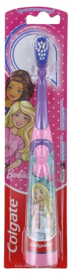 Colgate Cepillo de Dientes Extra flexible a Pilas Barbie - Color: Azul con Puntos Blancos