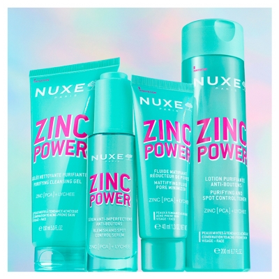 Fluid Matifiant și Reductor de Porii Nuxe Zinc Power 40 ml