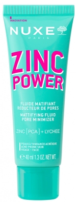 Fluid Matifiant și Reductor de Porii Nuxe Zinc Power 40 ml