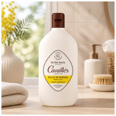 Cavaillès Jutīgai ādai dušas želeja Mimozas Spīdums 400 ml
