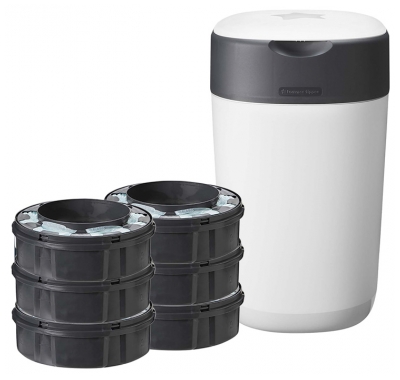 Tommee Tippee Windeleimer Twist & Click + 6 Nachfüllpackungen