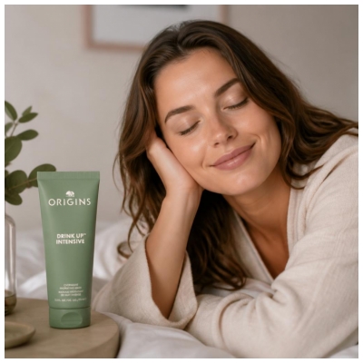 Masca Hidratantă Intensivă de Noapte Origins Drink Up Intensive 75 ml