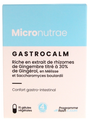 Micronutrae Gastrocalm 15 Vegetabiliska Kapslar
