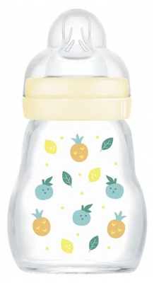 MAM Premium Stikla Pudele 170 ml 0 Mēneši un + Plūsma 1 - Modelis: Aug?u kokteilis