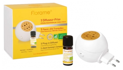 Difuzor de priză Florame + Flacon Vara Liniștită Bio 10 ml