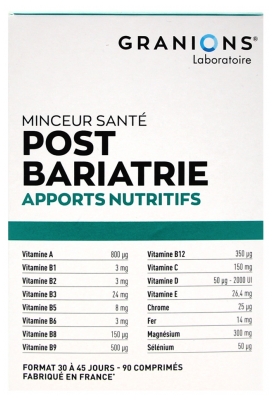 Granions Post-Bariatrie 90 Comprimés