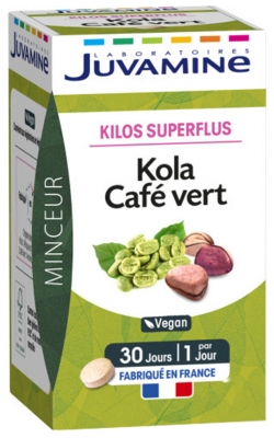 Juvamine Kola Café Vert 30 Comprimés
