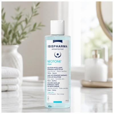 Isispharma Neotone Aqua Micellärlösning för borttagning av smink och lyster 250 ml