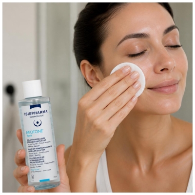 Isispharma Neotone Aqua Micellärlösning för borttagning av smink och lyster 250 ml