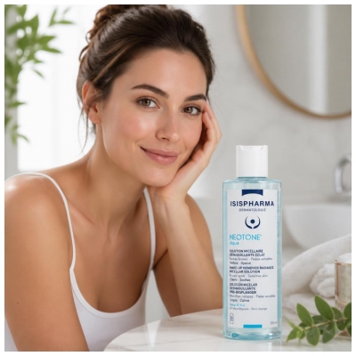 Isispharma Neotone Aqua Micellärlösning för borttagning av smink och lyster 250 ml