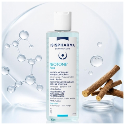 Soluție Micelară Demachiantă Iluminatoare Isispharma Neotone Aqua 250 ml
