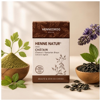 Hennedrog Natuurlijke Kastanje Henna 90 g