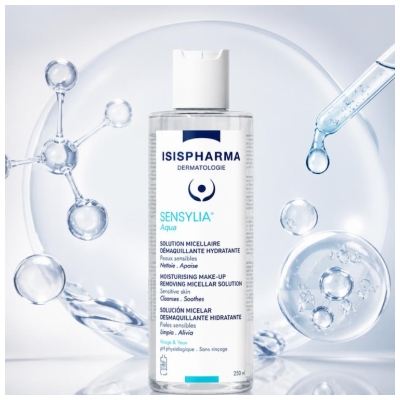 Isispharma Sensylia Aqua Micelārais Šķīdums Tīrīšanai un Mitrināšanai 250 ml