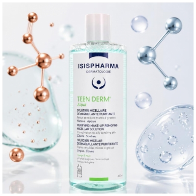 Isispharma Teen Derm Aqua Čisticí micelární roztok 400 ml