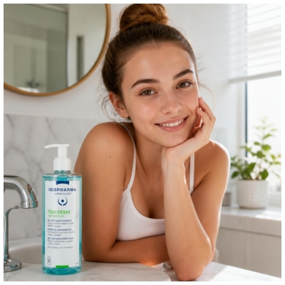 Isispharma Teen Derm Gel Sensitive Nettoyant Purifiant 400 ml