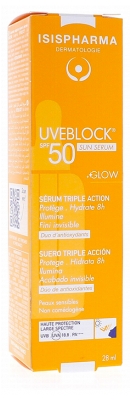 Isispharma Uveblock Kolmoisvaikutteinen Seerumi SPF50 28 ml
