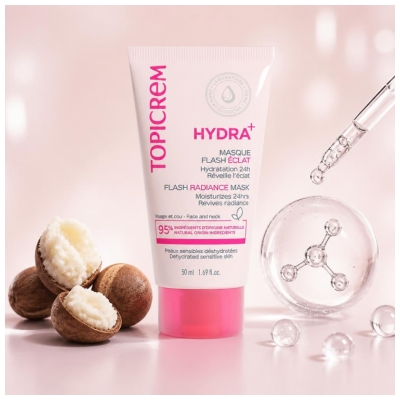 Topicrem HYDRA+ Mirdzuma mitrinošā maska 50 ml