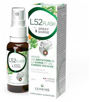 Laboratoires Lehning L52 Flash Spray Gorge 30 ml