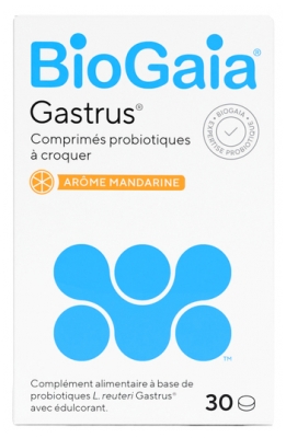 BioGaia Gastrus Probiotiskās Košļājamās Tabletes 30 Tabletes